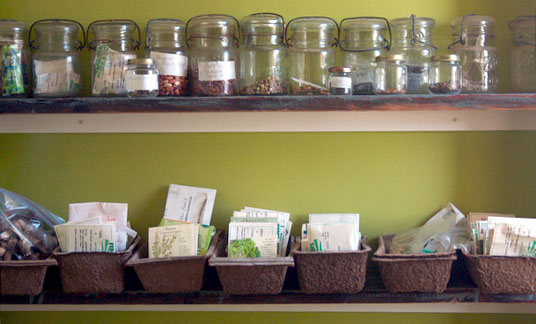 Ten Apple Farm's seed storage